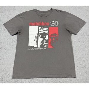 Matchbox Twenty Shirt Mens Large Gray Yourself Or Someone Like You Graphic Tee